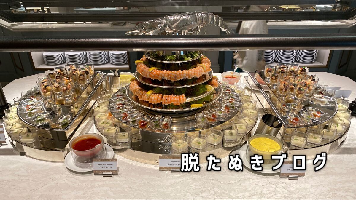ファンタジースプリングスレストランのビュッフェ料理