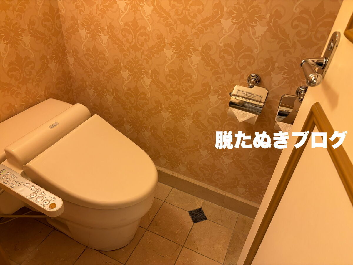 トイレは少し古めだけど清潔感ある