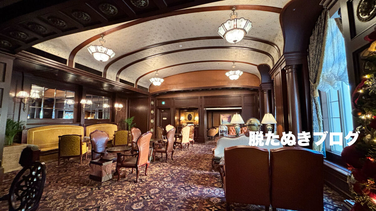 東京ディズニーランドホテルのラウンジ マーセリンサロンの内装