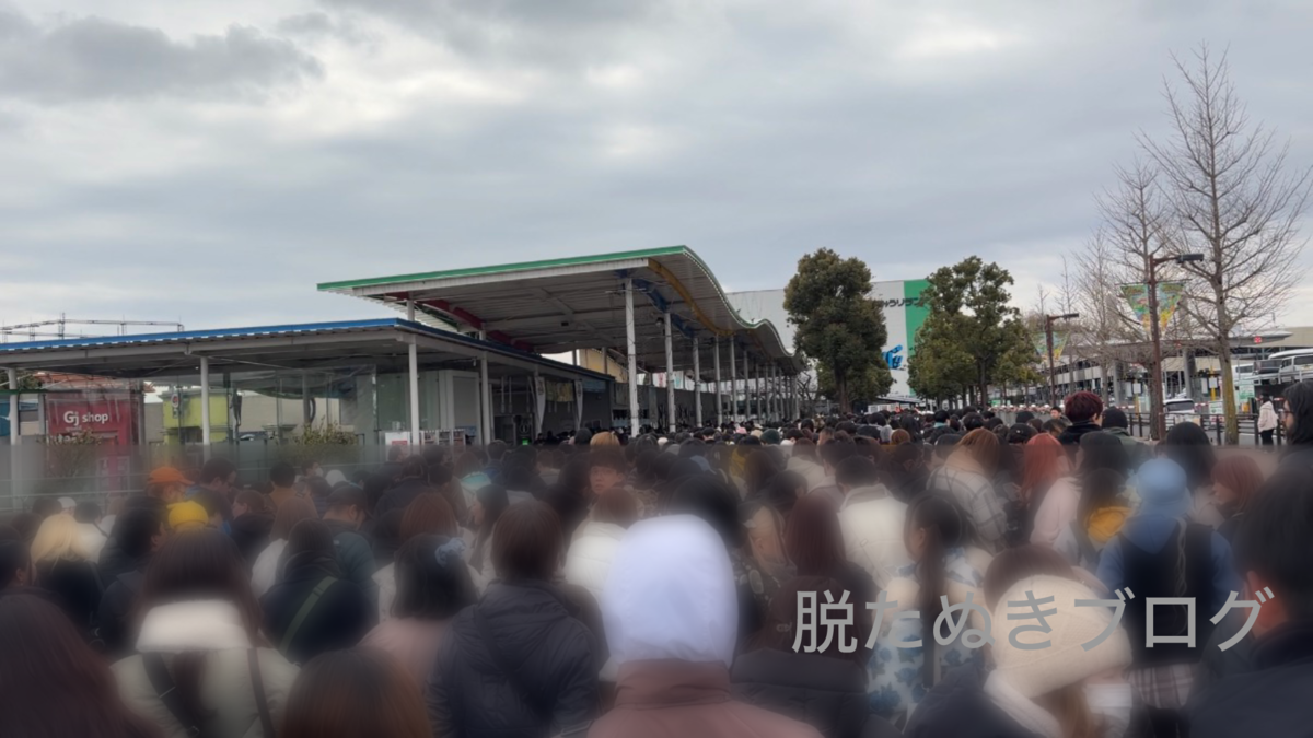 ポケパークカントーへ入園するための待機列と混雑状況
