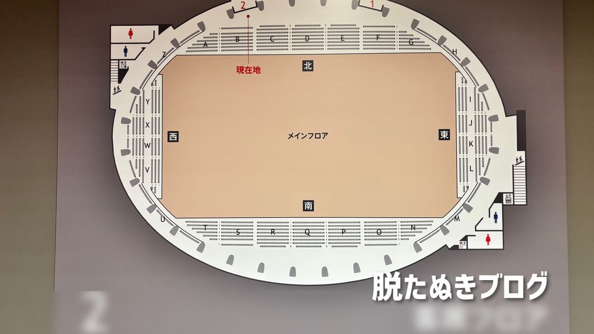 このはなアリーナの座席全体
