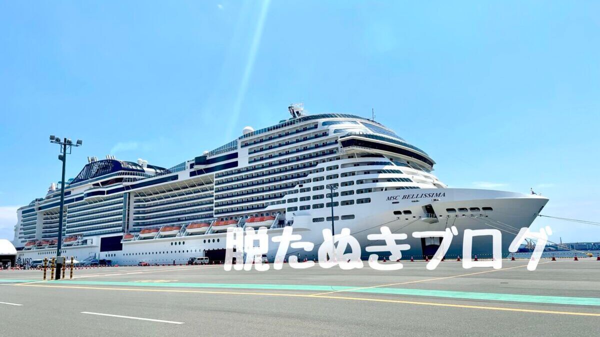 MSCベリッシマを大黒埠頭からみた戦隊全体像