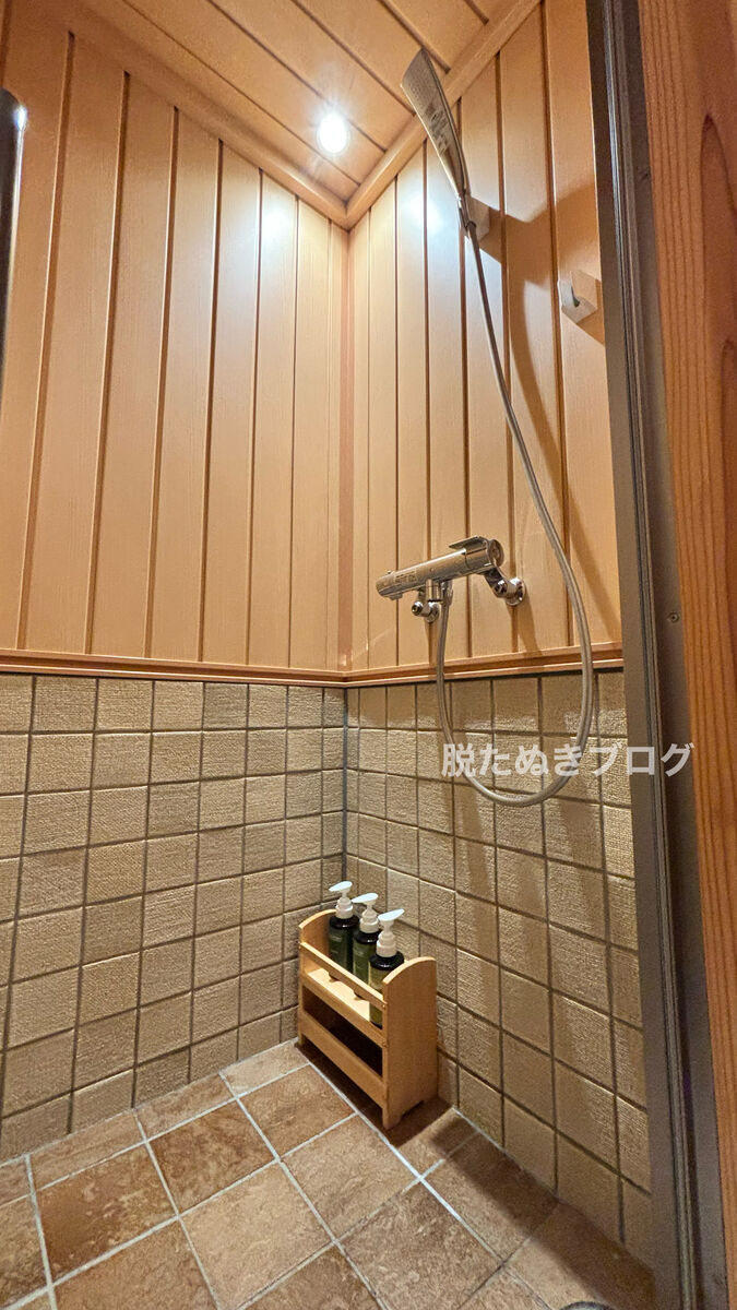 共立リゾート系列のホテル いにしえの宿 伊久 和ツインにあるシャワールーム