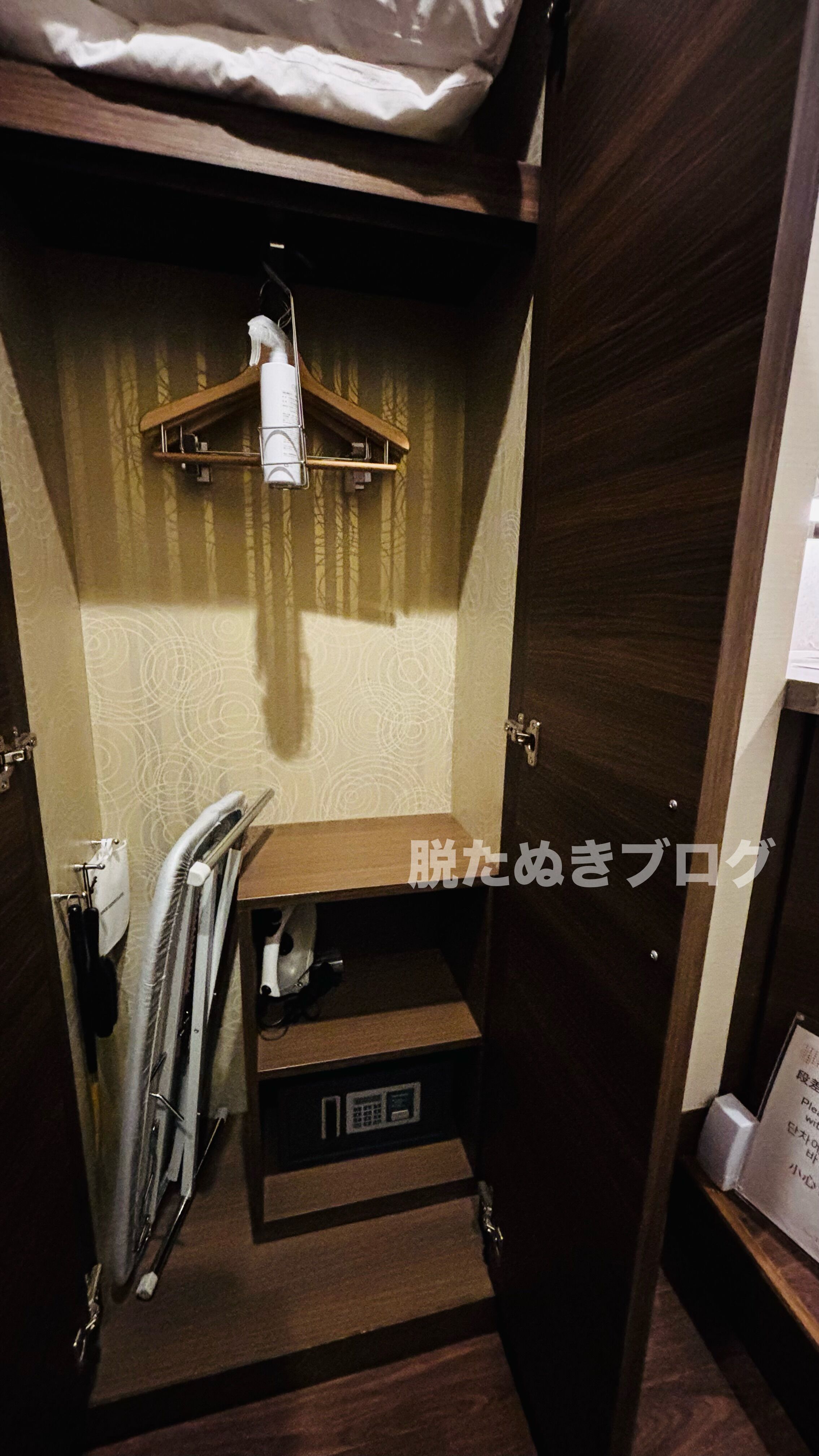 ホテル京阪チェーン ホテル京阪 京都グランデのスーペリアデラックスツインルーム クローゼット