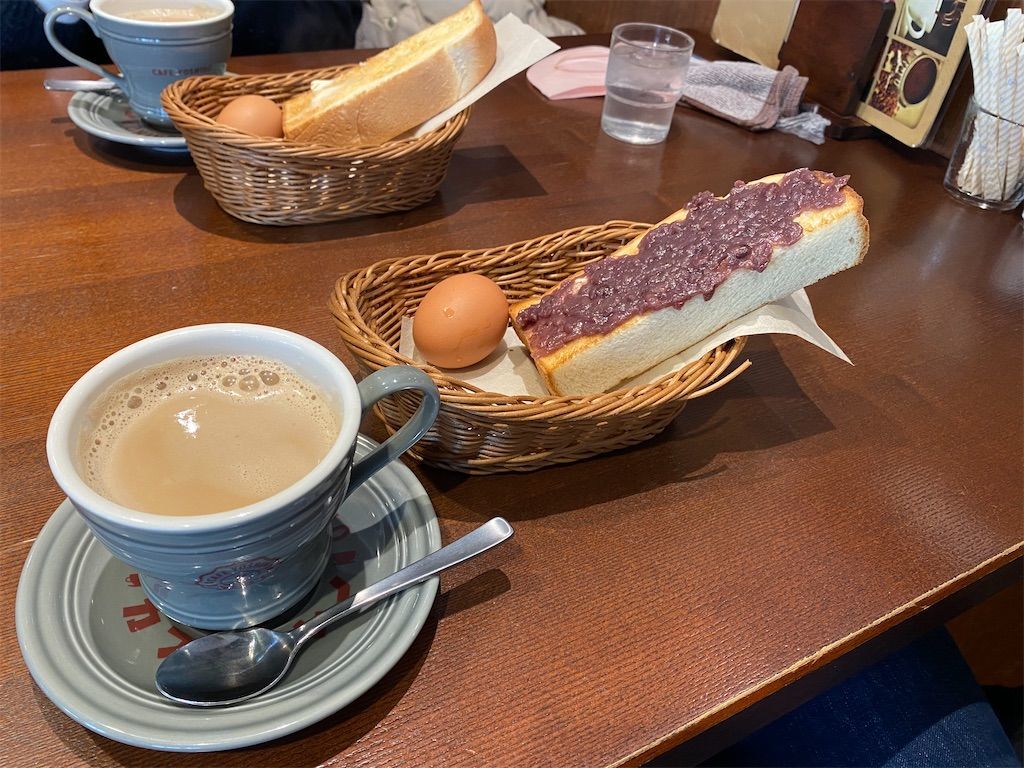 名古屋 山王モーニング 中川区 カフェヨシノ山王店のおしゃれ空間で小倉トーストを堪能 株太朗 投資 グルメ 生活ブログ