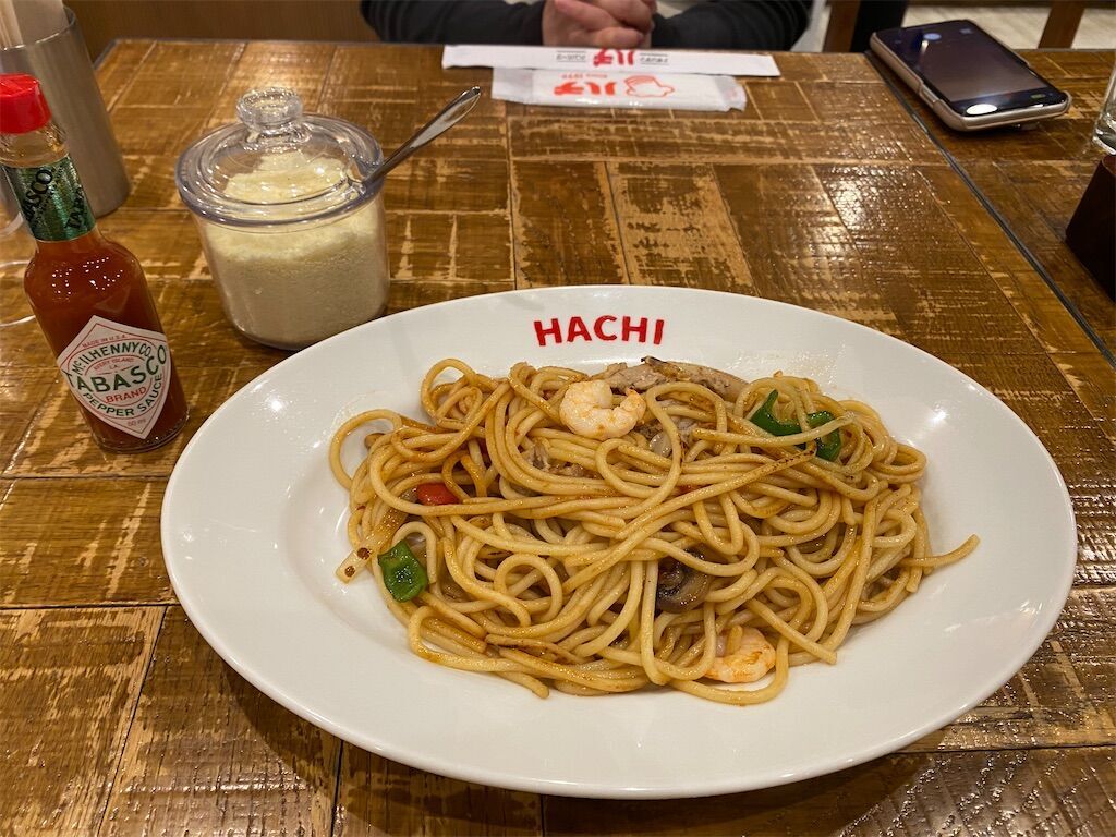 【仙台駅構内】ハチ(HACHI)仙台店 日本一のハンバーグナポリタンや人気のジャポリタン、こだわりのクレソンサラダを堪能! - Taro ...