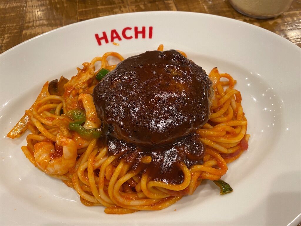 【仙台駅構内】ハチ(HACHI)仙台店 日本一のハンバーグナポリタンや人気のジャポリタン、こだわりのクレソンサラダを堪能! - Taro ...