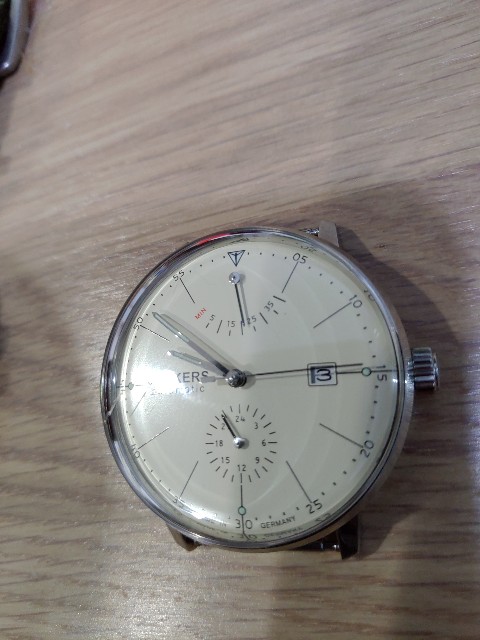 【専用】JUNKERS ユンカース バウハウス 6060-5 腕時計 watch Junkers Bauhaus Automatic Watch with Power Reserve and 24hr