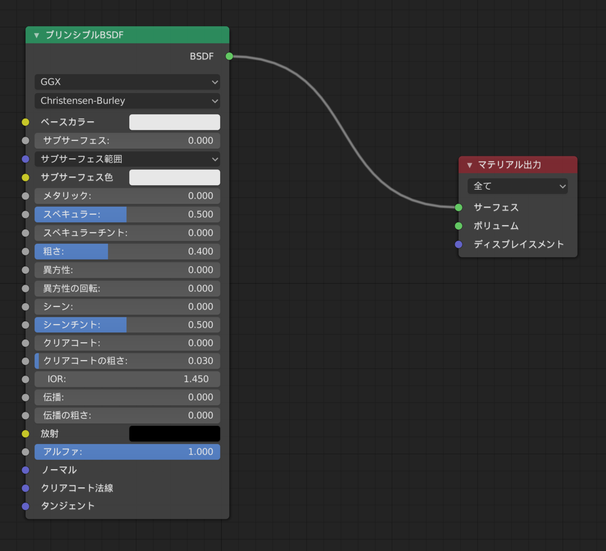 制作メモ：ノードのラインを旧バージョンのようなカーブした線に変更する方法【Blender】