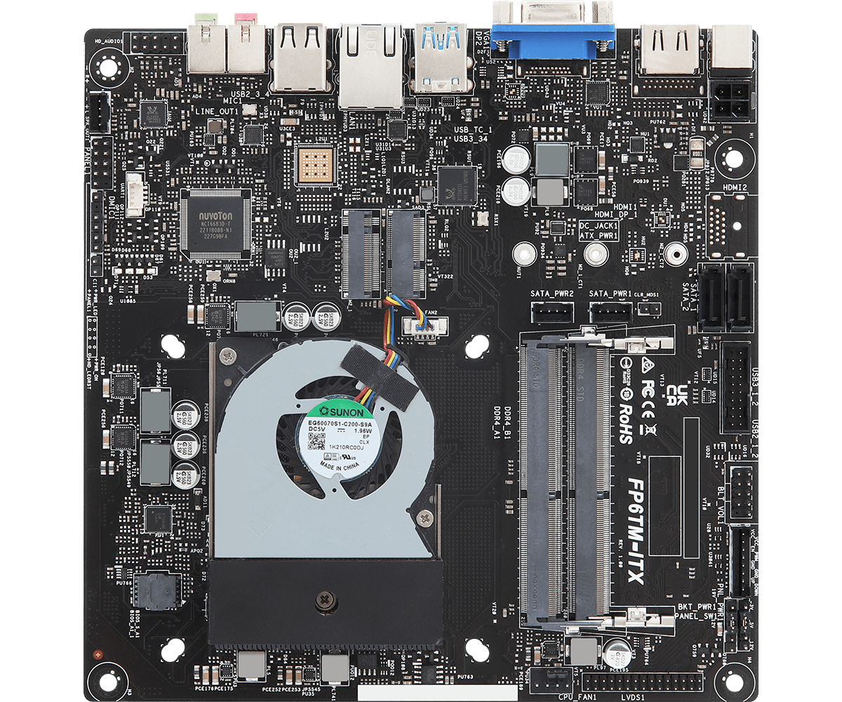 ASRock、AMD FP6シリーズThin（薄型） Mini-ITXマザーボードを