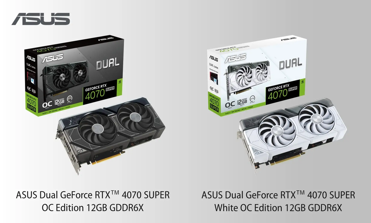 ASUS DUAL-RTX4070S-O12G/DUAL-RTX4070S-O12G-WHITE