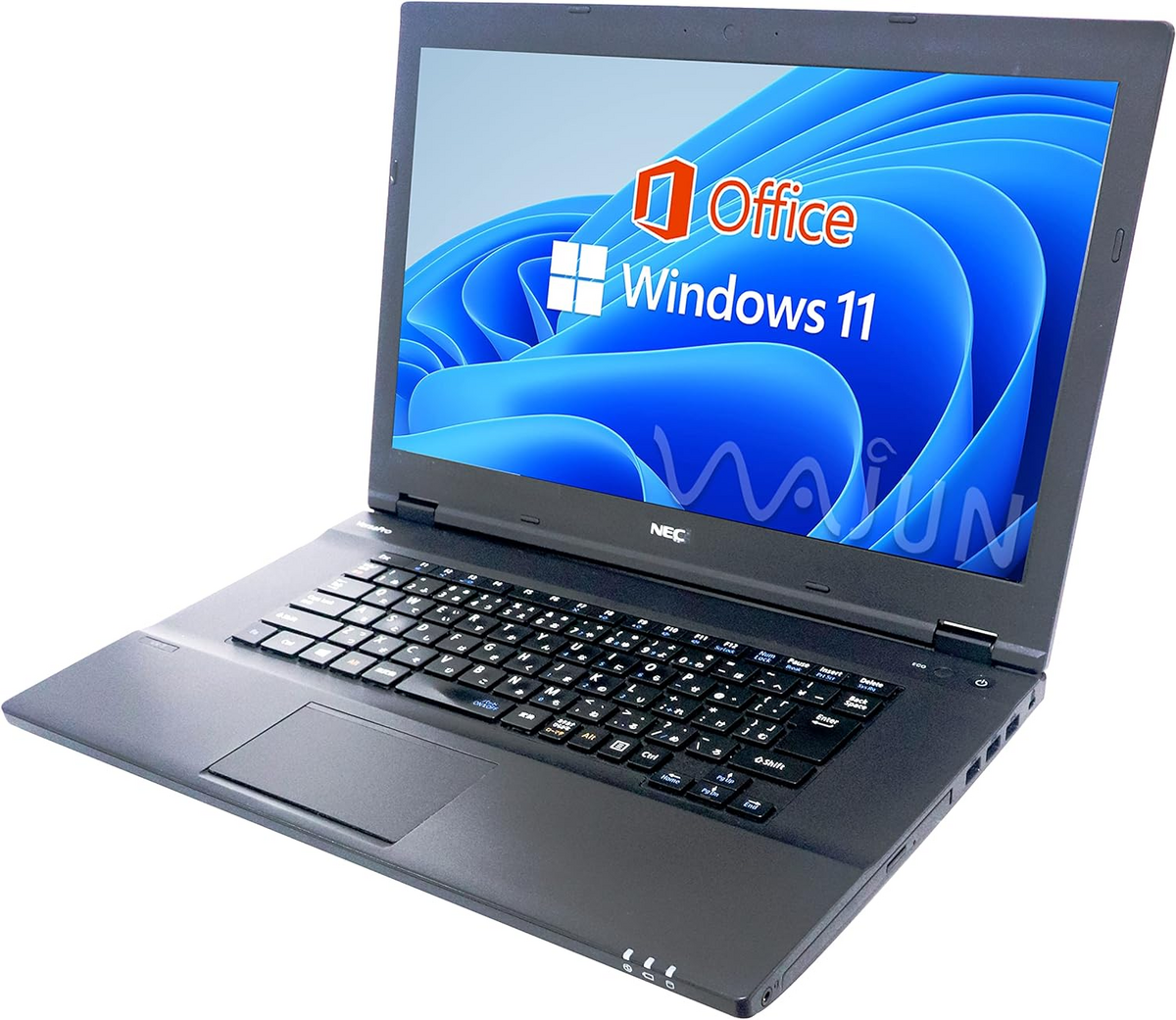 【整備済み品】NEC等 ノートPC VK23等/15.6型/Win 11 Pro/MS Office H&B 2019/Core i3-6100U以上/wajunのWIFI/Bluetooth/HDMI/DVD/4GB/128GB SSD