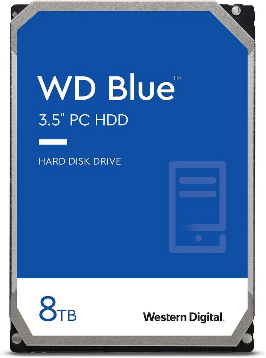 【Amazon.co.jp限定】Western Digital ウエスタンデジタル WD Blue 内蔵 HDD ハードディスク 8TB CMR 3.5インチ SATA 5640rpm キャッシュ256MB PC メーカー保証2年 WD80EAAZ-AJP エコパッケージ【国内正規取扱代理店】