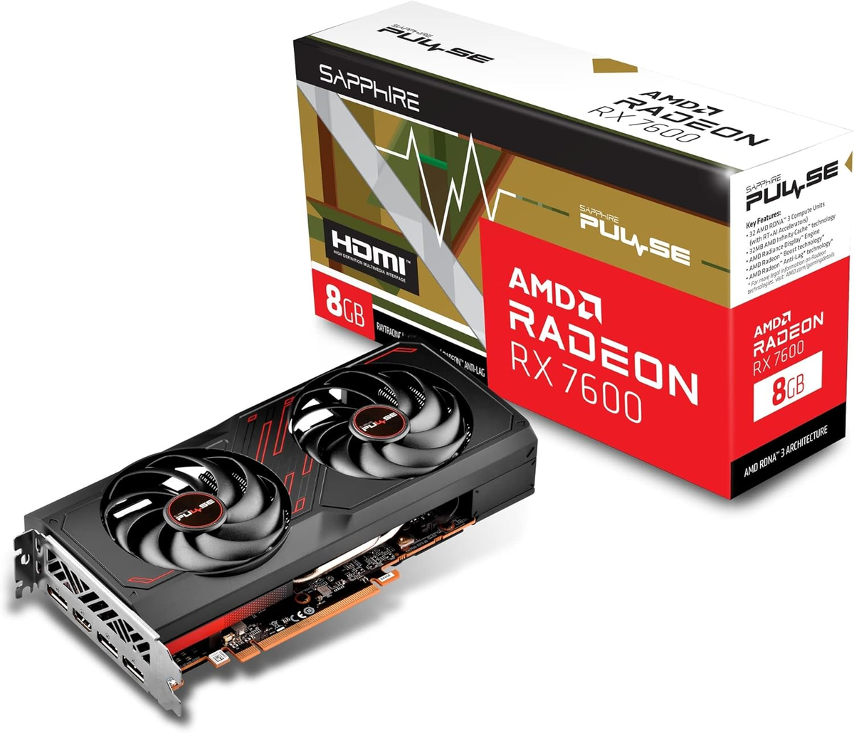  SAPPHIRE PULSE RADEON RX 7600 GAMING 8GB GDDR6