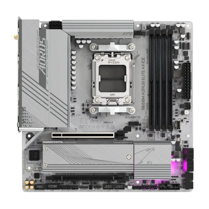 Gigabyte B650M Aorus Elite AX Ice