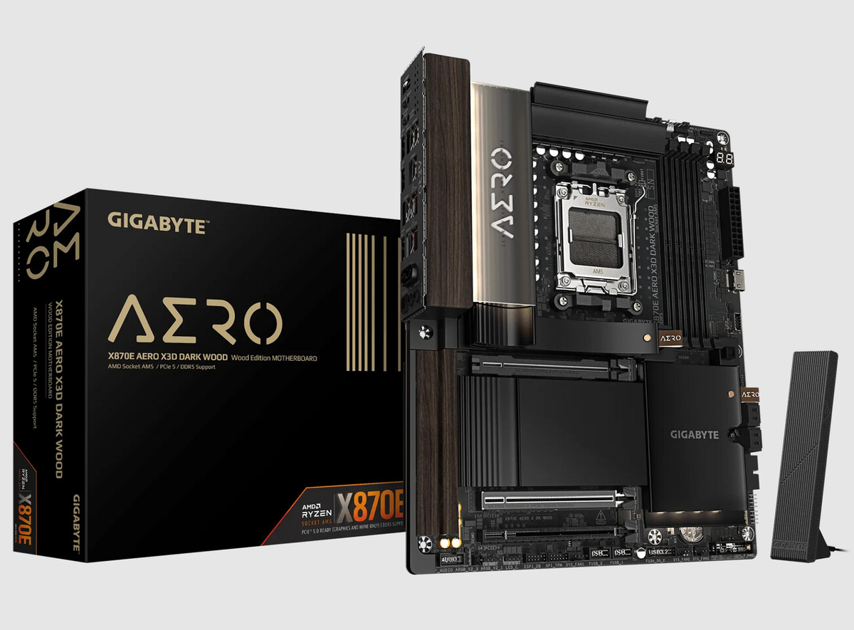 GIGABYTE X870E AERO X3D DARK WOOD