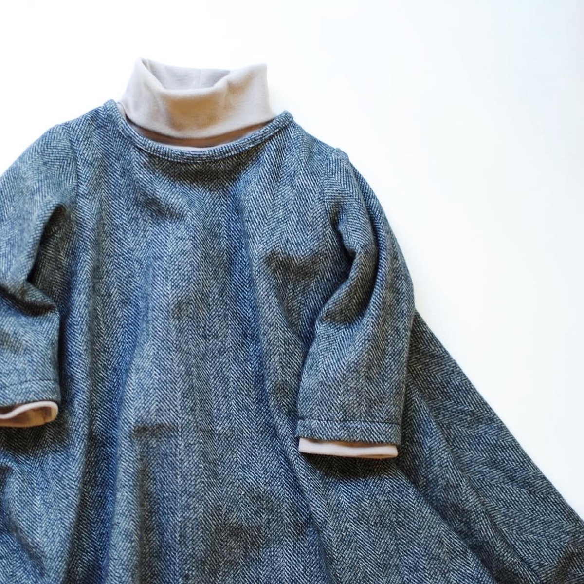 こども服 フレアワンピースを作ってみた 工程を省いたら あっという間に出来上がり たてちゃんの縫い物体験日記