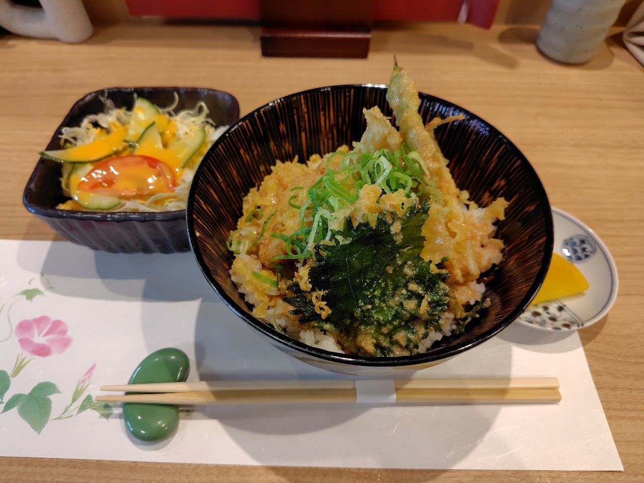 天婦羅 さわ天 キスの胡麻ポン酢天丼 - SPRING DREAM