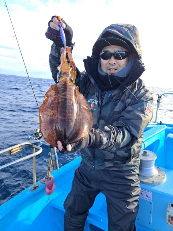 2024年1月2日のアオリイカ狙いのティップランエギングの釣果