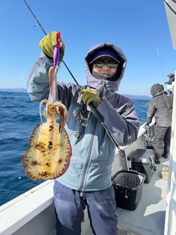 02/01（日）南伊勢の五ケ所湾のティップランの釣果情報_エギング_アオリイカ