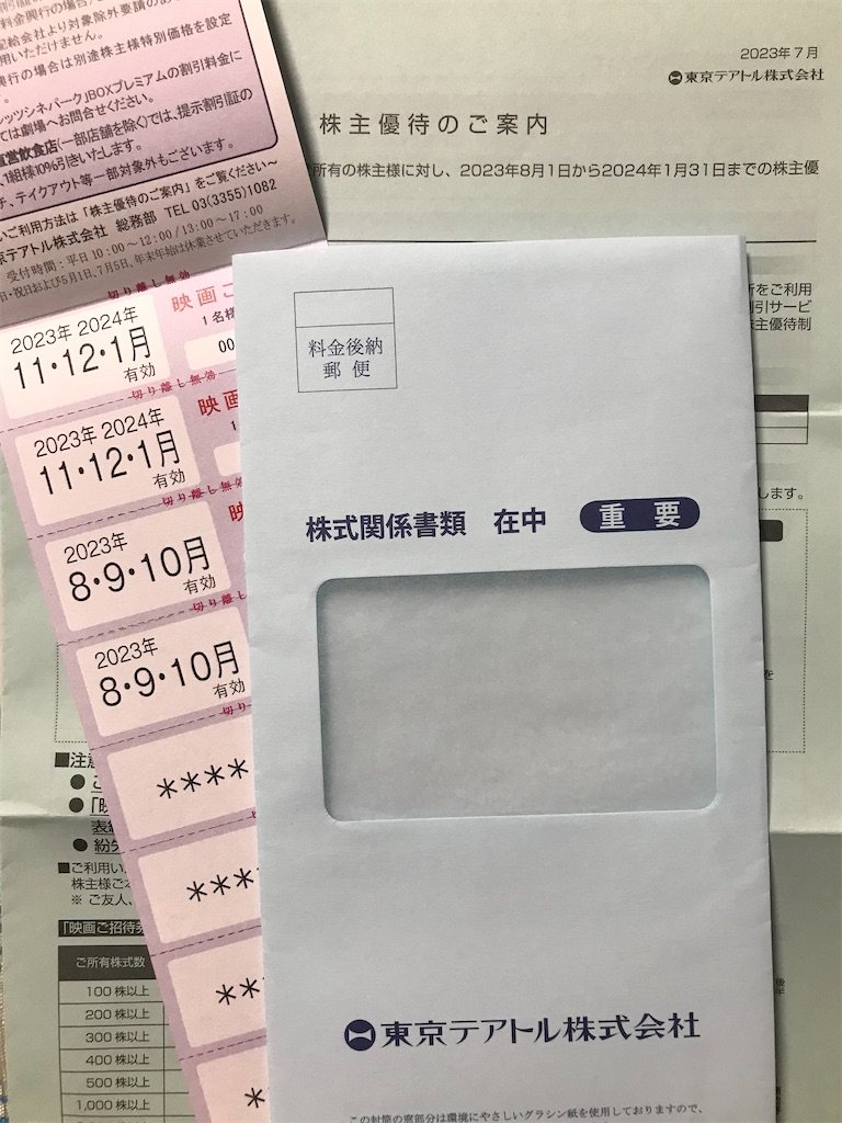 東京テアトル 株主優待 20枚 男性名義 最新☆東京テアトル・男性名義 20年8月～21年1月 株主優待