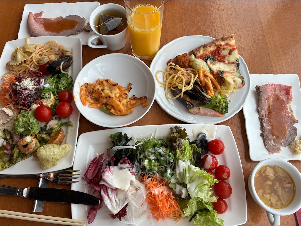 ランチゴルフ　3株セット❗ XEX TOKYO（ゼックス トウキョウ）ランチビュッフェ 行った