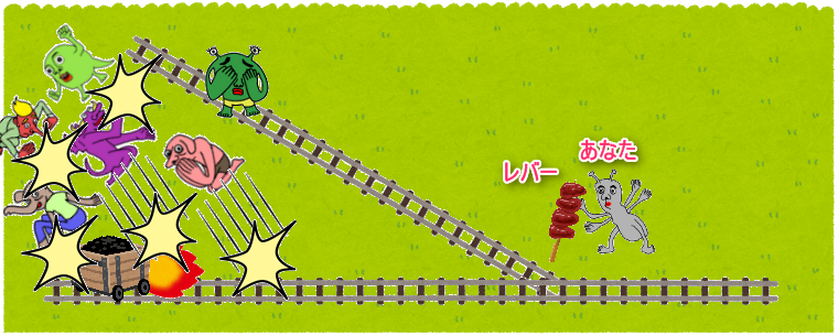 トロッコ 問題 ゲーム トロッコ問題の答え方 正解 や元ネタは サイコパス診断なのか