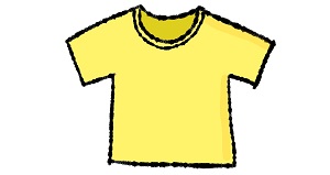 黄色　Tシャツ