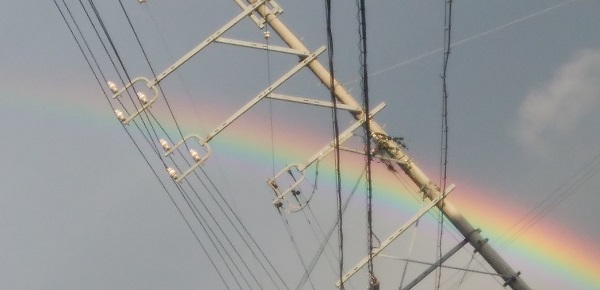 虹を見たよ 虹を見たとき誰かに言いたくなる たよりさん