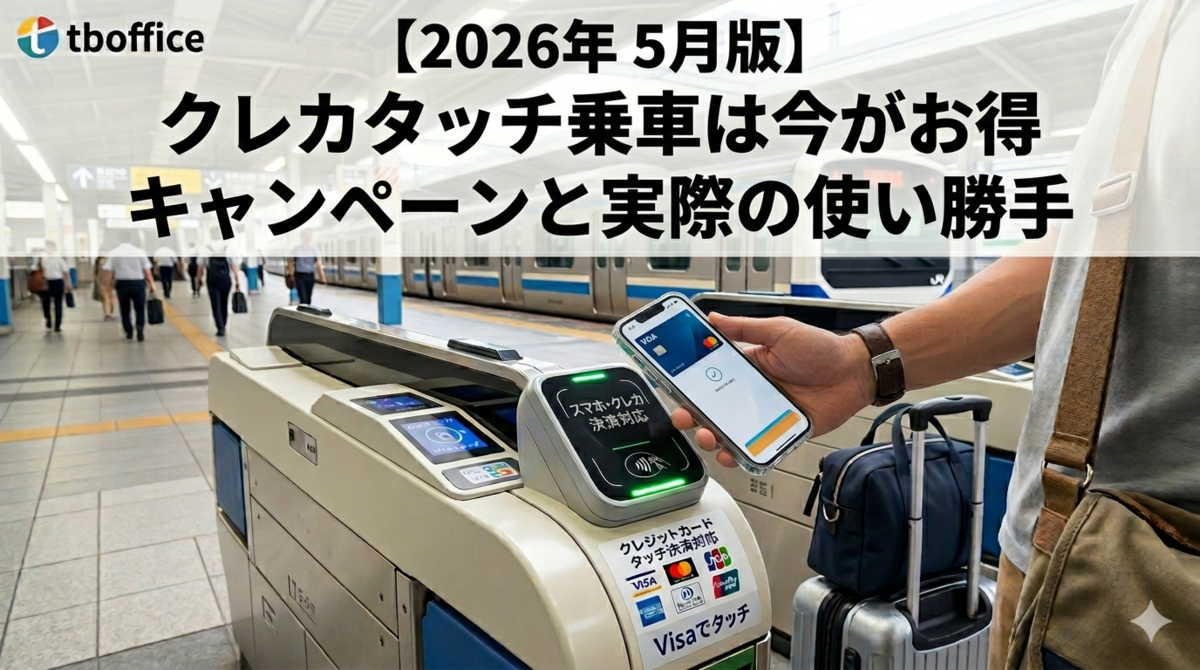 2026年5月版】クレカタッチ乗車は今がお得 キャンペーンと実際の