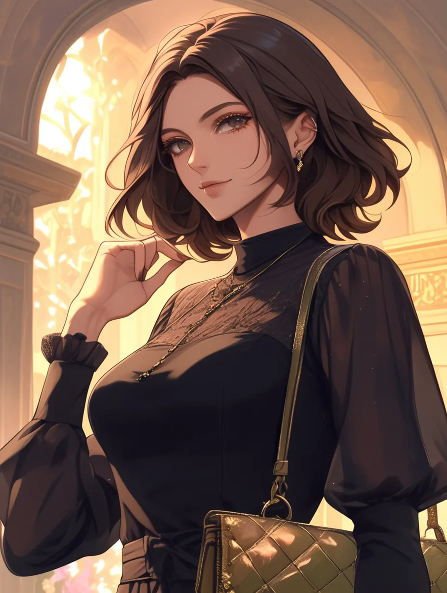 ドレス姿のキャバ嬢