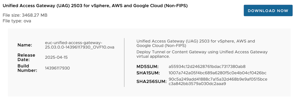 Horizon 8 (2506) -- Unified Access Gateway OVA の展開 - VMUGer
