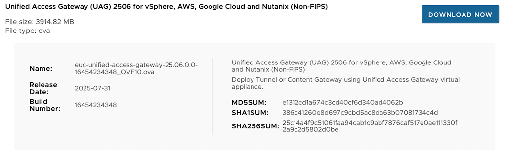 Horizon 8 (2506) -- Unified Access Gateway OVA の展開 - VMUGer