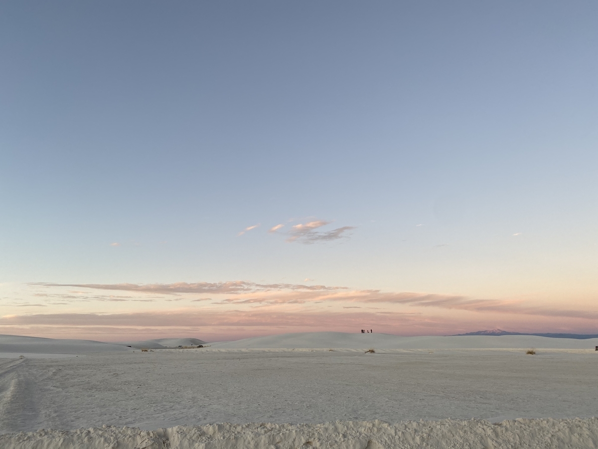 White sands at evening time