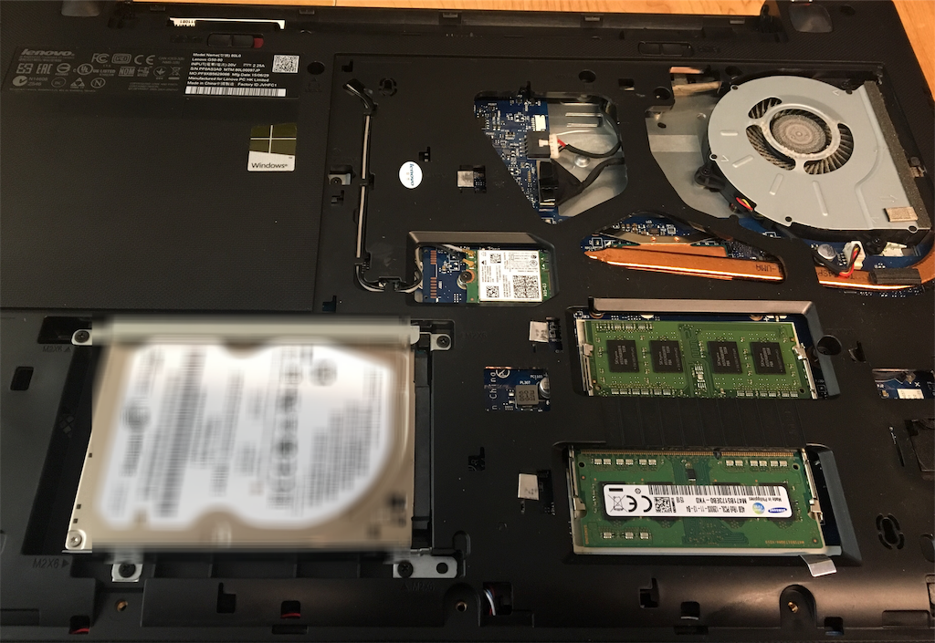 2015年購入lenovo G50-80 SSDを搭載！【SSD換装】【初心者