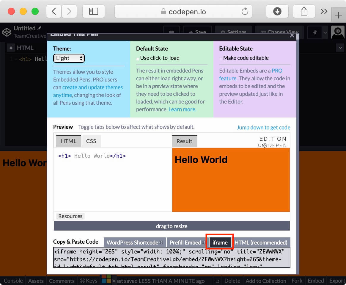 CodePen の使い方とはてなブログへの埋め込み方を解説 - Compass note