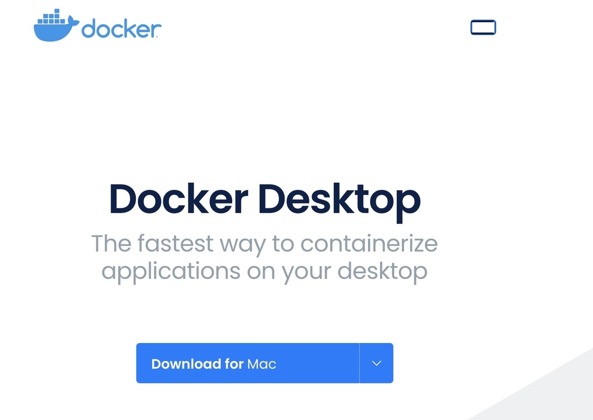 Docker Desktop for Mac のダウンロード