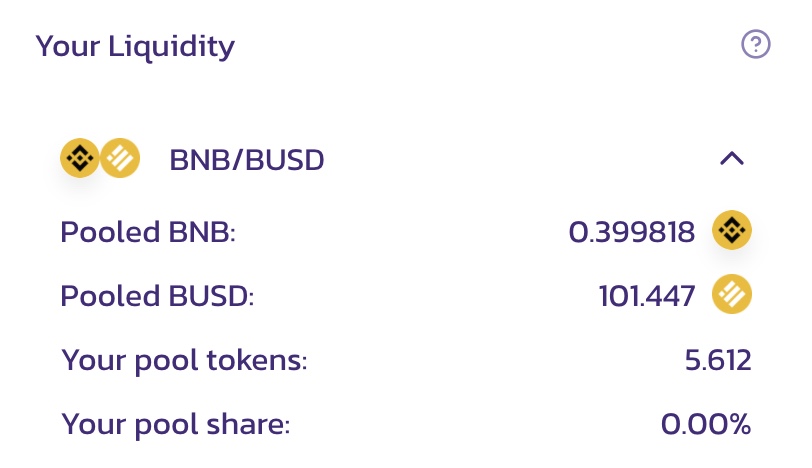 "PancakeSwap Liquidity"