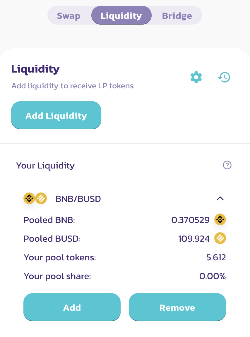 "PancakeSwap Trade-Liquidity"