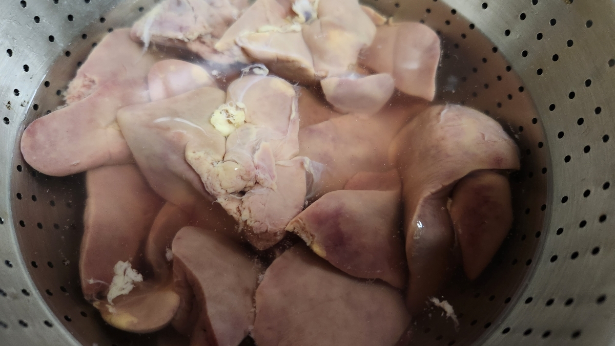 レバーの血抜き