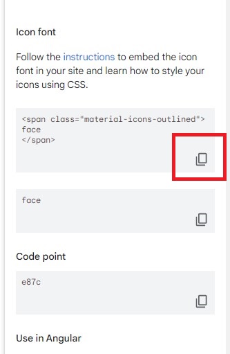 HTMLタグのコピー