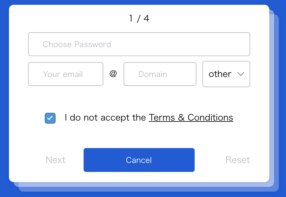 ボタンの配置と色①
