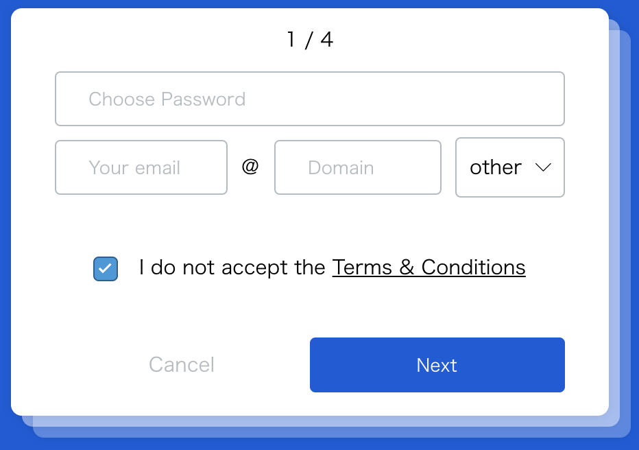ボタンの配置と色②