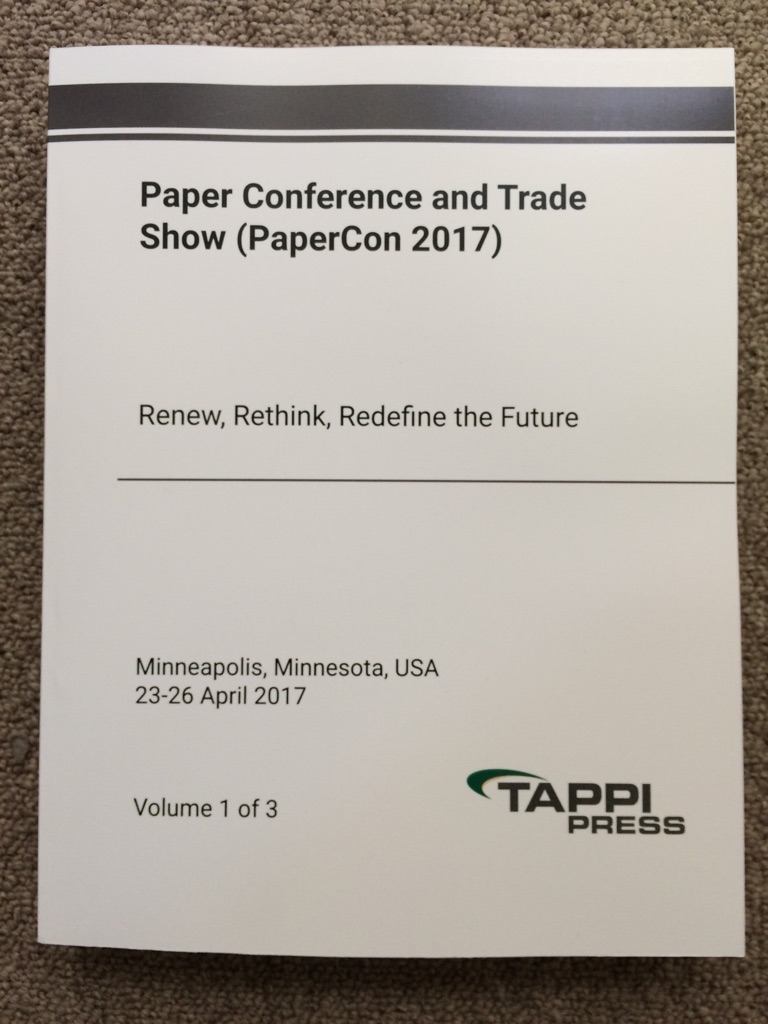 ペーパー・パルプ関連国際会議録新刊案内: Paper Conference and Trade Show (PaperCon 2017 ...