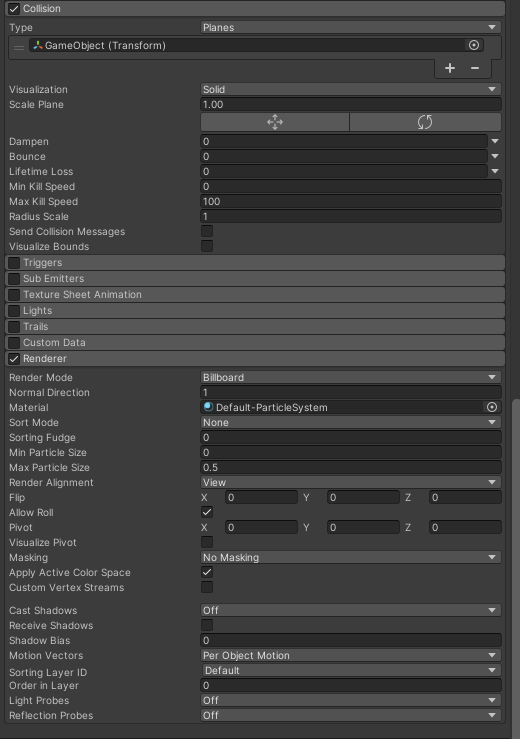 【Unity】ParticleSystemを使って雨と雪を降らせてみた。 - テコテック開発者ブログ