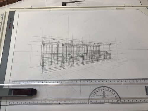 店舗内装のイメージパース 手描きで仕上げる住宅パース作成ブログ 手描きパース工房