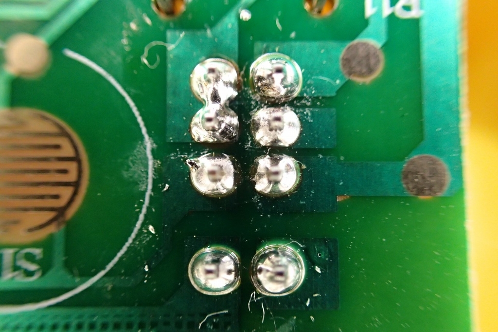 スイッチはんだ部