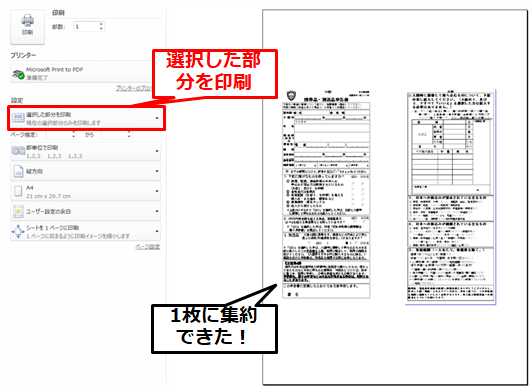 f:id:temcee:20190120085325p:plain 選択した部分を印刷