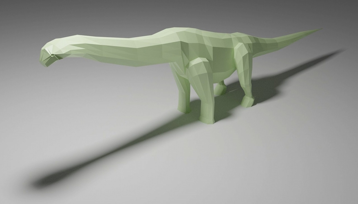 Blenderで作ったアルゼンチノサウルス