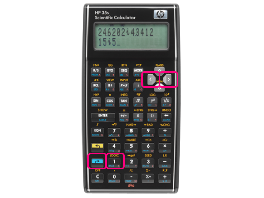 HP 35s の表示基数（2, 8, 10, 16進数）を切り替えるには - 四十